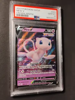 2023 Pokemon Mew v Crown Zenith Sword and Shield 060/159 PSA 10 Gem Mint Graded - Image 2