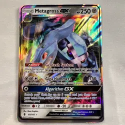 Pokemon TCG Metagross GX 85/145 Sm-Guardians Rising Holo NM - Image 1