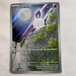 Pokemon TCG Litwick 101/086 Illustration Rare SV: White Flare Holo Near Mint - Image 1