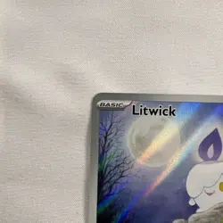 Pokemon TCG Litwick 101/086 Illustration Rare SV: White Flare Holo Near Mint - Image 3
