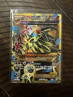 Pokemon TCG Primal Groudon EX 97/98 Ancient Origins Full Art Ultra Rare HP/DMG - Image 1