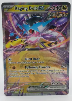 Pokemon Card Raging Bolt ex SVP 145 Black Star Promo - Image 1