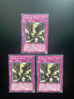 Yugioh Curse Of Royal DB2-EN241 Unlimited Edition Common LP/MP X3 - Image 1