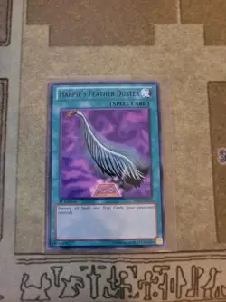 YUGIOH HARPIES FEATHER DUSTER BP01-EN035 BLACK RARE 1ST ED NM ALT ART - Image 1