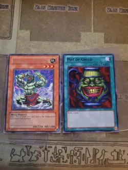 YUGIOH POT OF GREED BP02 BLACK RARE 1ST ED + AVATAR OF THE POT RARE UNLIMIT VLP - Image 2