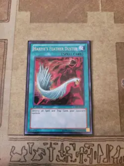 YUGIOH HARPIES FEATHER DUSTER LCJW-EN099 SECRET 1ST ED NM - Image 1