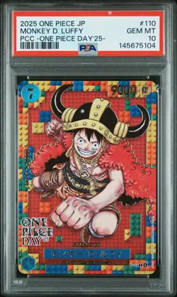 2025 ONE PIECE JPN PREMIUM COLLECTION ONE PIECE DAY'25 MONKEY D. LUFFY PSA 10 - Image 1