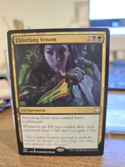 Elderfang Venom Commander: Kaldheim MTG Card NM-Mint Condition - Image 1