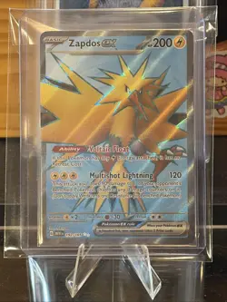 Pokemon TCG Zapdos EX Holo Ultra Rare Card 192/165 Scarlet & Violet 151 - Image 1