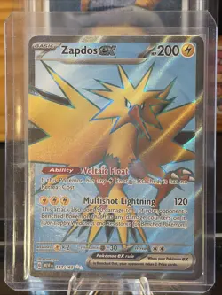 Pokemon TCG Zapdos EX Holo Ultra Rare Card 192/165 Scarlet & Violet 151 - Image 2
