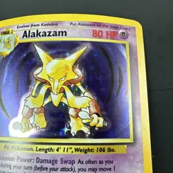 Pokemon TCG Alakazam Base Set Holo Rare Card #1/102 1999 - Image 4