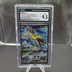Pokemon Zapdos ex Special Art Rare CGC 9.5 Korean Card 151 204/165 - Image 1