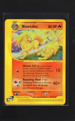 Ninetales - 25/147 - Pokemon Aquapolis Non-Holo Card LP - Image 1