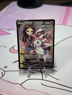Sylveon V TG14/TG30 Brilliant Stars 2022 Holo Pokemon Card TCG - Image 1