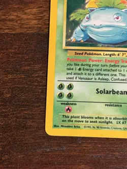 Pokemon Vintage Venusaur 15/102 Base Set Holo Card - Image 5