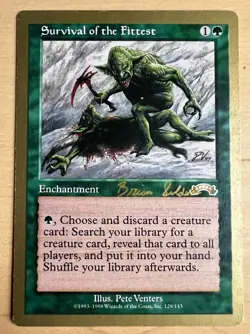 4 cards -MTG 1998 World Championship Survival Of The Fittest - Brian Selden Deck - Image 5