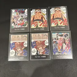 Lot of English One Piece DON Cards 6x cards Near Mint - Image 1