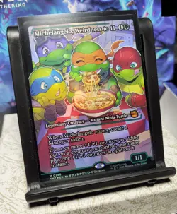 MTG Teenage Mutant Ninja Turtles Michelangelo, Weirdness to 11, Showcase, Foil - Image 1