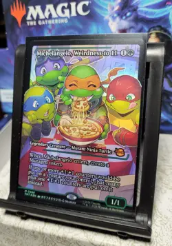 MTG Teenage Mutant Ninja Turtles Michelangelo, Weirdness to 11, Showcase, Foil - Image 2