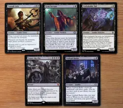 Lot 10x Black Zombie Creatures Set Magic MTG Commander EDH Lord of the Accursed - Image 2
