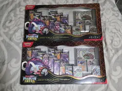 2 Pokemon Paldean Fates Great Tusk Iron Treads Ex Premium Collection - Lot Of 2 - Image 1