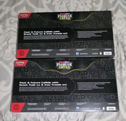 2 Pokemon Paldean Fates Great Tusk Iron Treads Ex Premium Collection - Lot Of 2 - Image 2