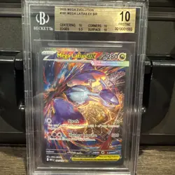 2025 Pokemon 181/132 Mega Latias Ex Sir Mega Evolution BGS 10 Pristine Gold - Image 1