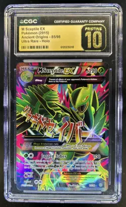 2015 Pokemon XY Ancient Origins Mega Sceptile PRISTINE #85/98 CGC 10 - Image 1