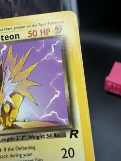 Pokemon TCG Dark Jolteon 38/82 1st Edition Non-Holo Card - MP Condition - Image 5