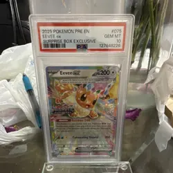 Pokemon Miscellaneous Cards & Products Eevee ex Promo Holo 075/131 PSA 10 2025 - Image 1