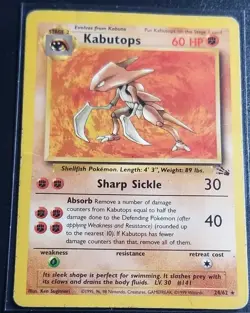 Vintage Pokemon Base Set Jungle Fossil 1999 Rare Lot 4 Cards Non Holo (HP) - Image 3