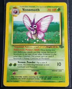 Vintage Pokemon Base Set Jungle Fossil 1999 Rare Lot 4 Cards Non Holo (HP) - Image 4
