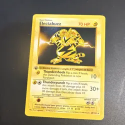 Pokemon TCG Electabuzz 1st Edition Shadowless Base Set - Image 1