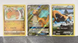 Pokemon Dragonite GX full art 229/236 Unified Minds + other Ultra Rare Holo Card - Image 1