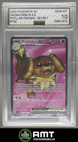 Dachsbun ex AGS 10 2024 Pokemon Scarlet Violet Stellar Crown #160/142 Ultra Rare - Image 1
