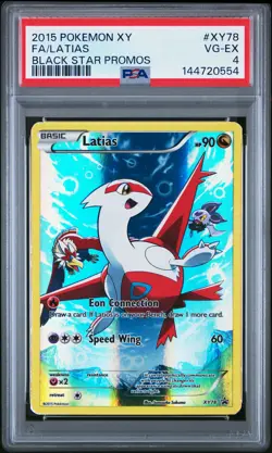 2015 POKEMON XY BLACK STAR PROMOS #XY78 FULL ART/LATIAS PSA 4 - Image 1