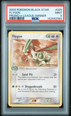 2004 POKEMON BLACK STAR PROMO E-LEAGUE-WINNER #025 FLYGON PSA 9 - Image 1