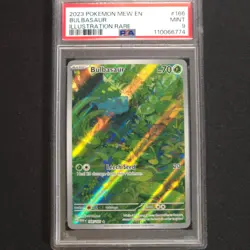 PSA 9 Bulbasaur 166/165 Scarlet & Violet 151 Holo Pokemon TCG - Image 1