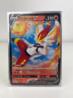 Pokemon - Cinderace V - 035/192 - SWSH Rebel Clash - Half Art RARE - Image 1