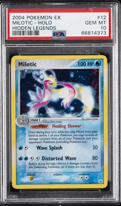 2004 POKEMON EX HIDDEN LEGENDS #12 MILOTIC-HOLO PSA 10 - Image 1