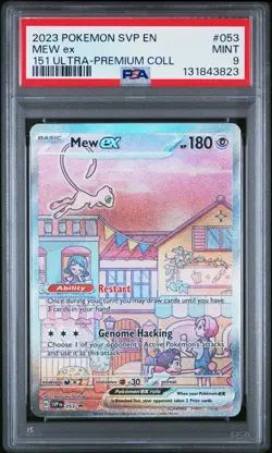2023 POKEMON SVP EN-SV PROMO 151 ULTRA-PREMIUM COLLECTION #053 MEW EX PSA 9 - Image 1