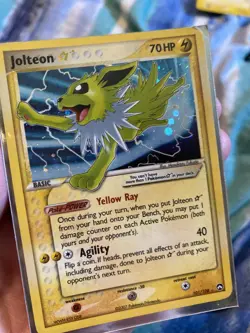 2007 POKEMON EX POWER KEEPERS #101 JOLTEON STAR HOLO ULTRA RARE ENGLISH TCG - Image 1