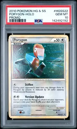 2010 POKEMON HEARTGOLD & SOULSILVER PROMO #HGSS22 PORYGON-HOLO PSA 10 - Image 1
