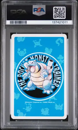 1998 POKEMON BLUE VERSION PLAYING CARDS KING OF SPADES #053 PERSIAN PSA 9 - Image 2