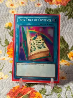 Yu-Gi-Oh! Toon Table of Contents DASA-EN043 1st Edition Super Rare NM - Image 1