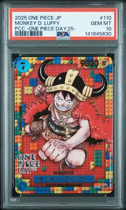 2025 ONE PIECE JPN PREMIUM COLLECTION ONE PIECE DAY'25 MONKEY D. LUFFY PSA 10 - Image 1