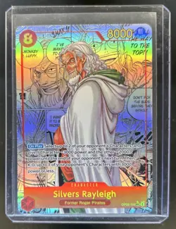 2024 One Piece Two Legends Silvers Rayleigh Secret Rare Manga Alt Art #OP08-118 - Image 1