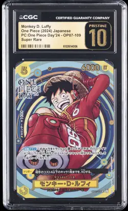 2024 ONE PIECE PC: ONE PIECE DAY '24 SUPER RARE MONKEY D. LUFFY CGC 10 PRISTINE - Image 1