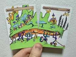 Valakut Exploration + Mountain - Dr. Seuss - Painted Alter - Zendikar Rising - Image 1