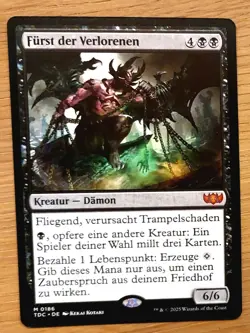 Mtg Magic: Furst der Verlorenen / Lord of the Forsaken, DEUTSCH, Mint, Damon - Image 1